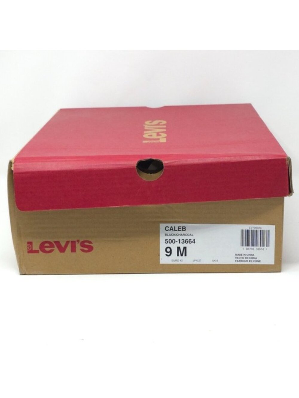 Levis Boots Caleb Sneaker Black Lacxe Up Comfort Flat 9M - Picture 9 of 9